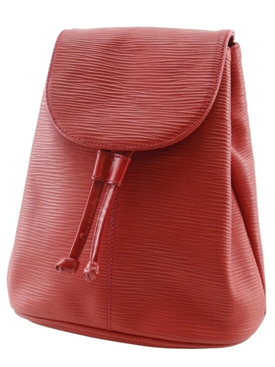 FENDI Mini Backpack Backpack Daypack vintage Red Calfskin Women main image 4